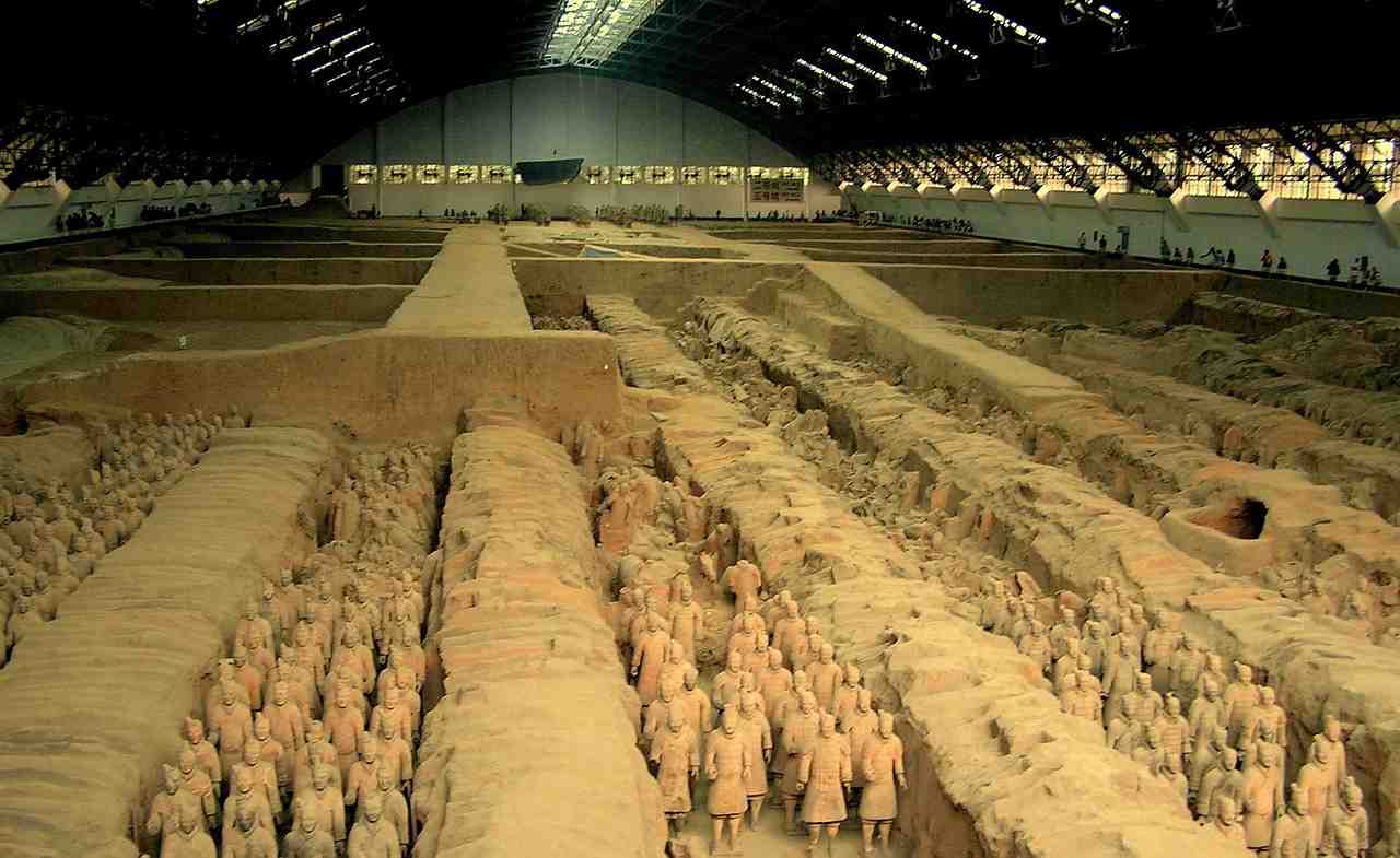 mausolée, empereur qin, 8000 statues de soldats